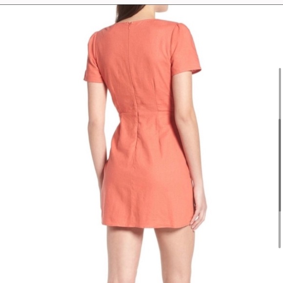 Socialite orange/peach mini dress - Picture 2 of 6
